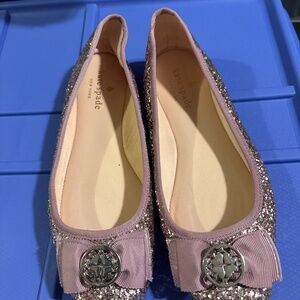 Kate Spade Glitter Flat Shoes
